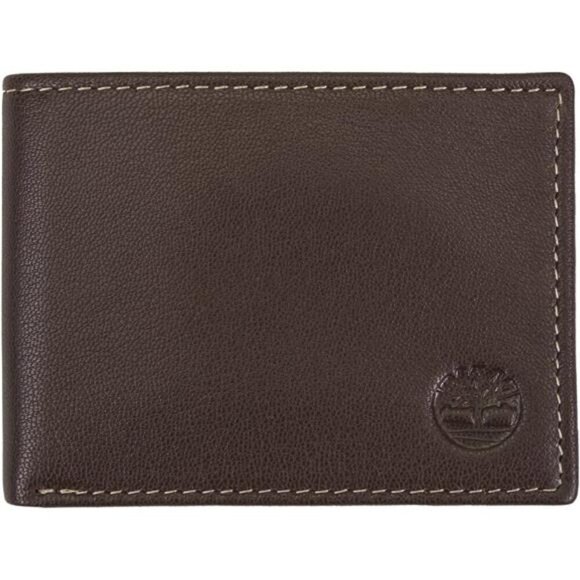 Blix Slimfold Leather Wallet, Brown - Picture 1 of 7